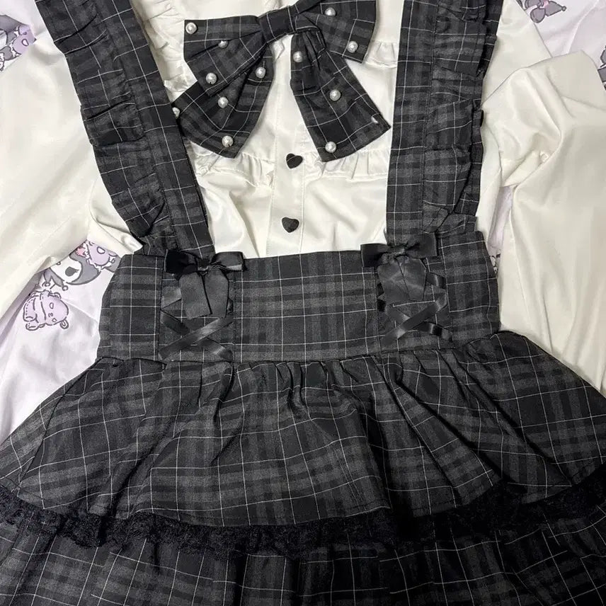 [BUNJANG] Ankruse Overall Set / 앙크루즈 멜빵 셋업