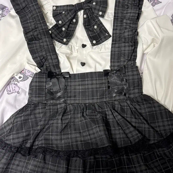 [BUNJANG] Ankruse Overall Set / 앙크루즈 멜빵 셋업