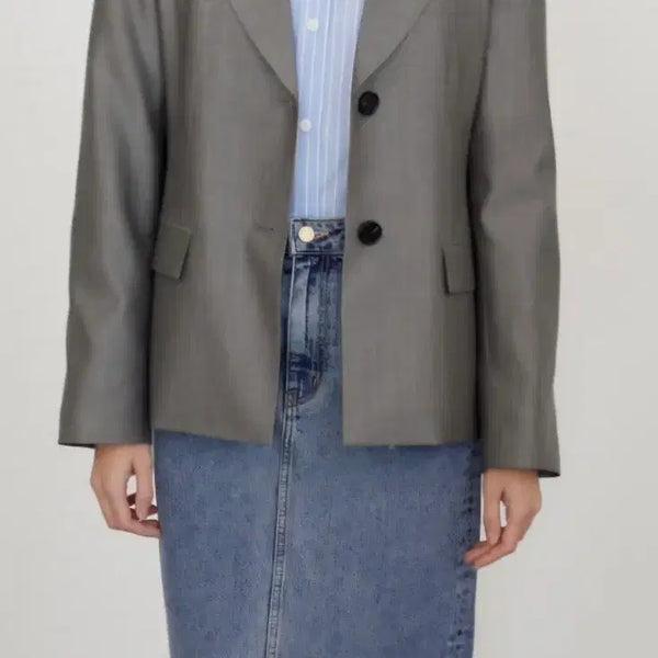 [BUNJANG] BLUEWASH Classic Shape Herringbone Wool Jacket (New) / 새상품)블루워시 클래식쉐입 자켓