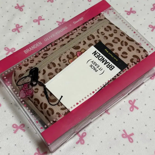 [BUNJANG] Brandon Hello Kitty Leopard Wallet Bag / 브랜든 헬로키티 레오파드 월렛백