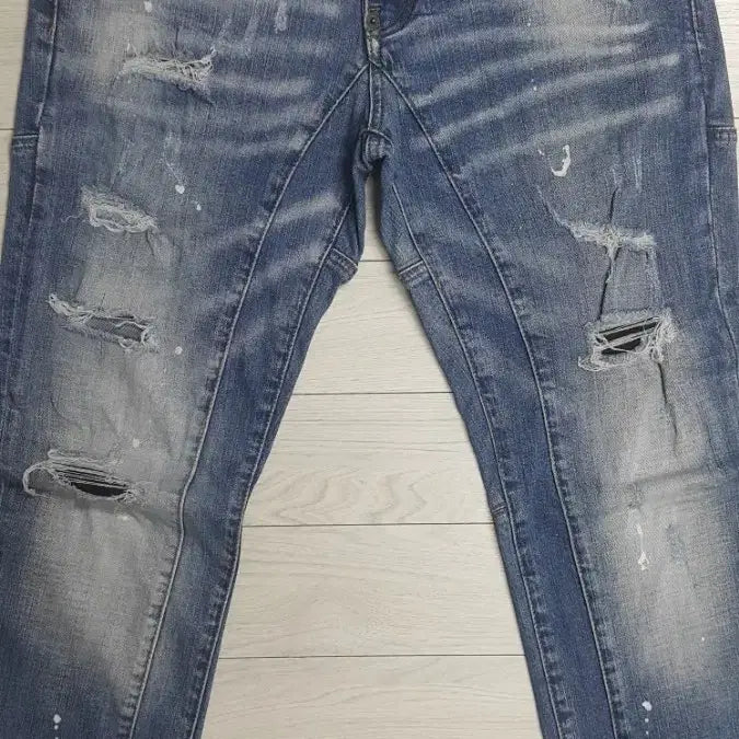 [BUNJANG] Dsquared2 Patched Biker Jeans 32 Inch / 디스퀘어드2 스판 덧뎀바이커진 32인치 550번