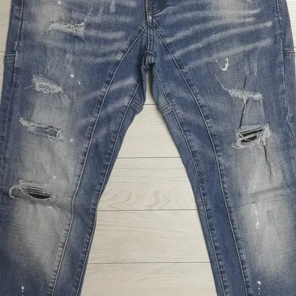[BUNJANG] Dsquared2 Patched Biker Jeans 32 Inch / 디스퀘어드2 스판 덧뎀바이커진 32인치 550번