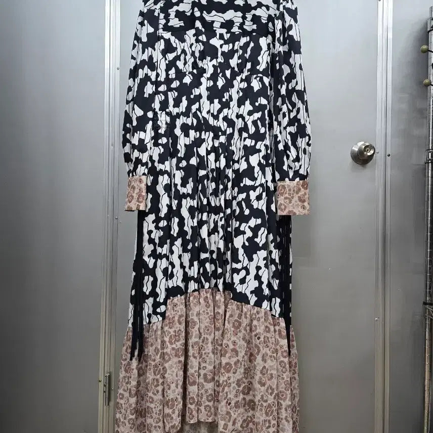 [BUNJANG] SJYP Pattern Long Dress / 한섬 SJYP 패턴 롱 원피스