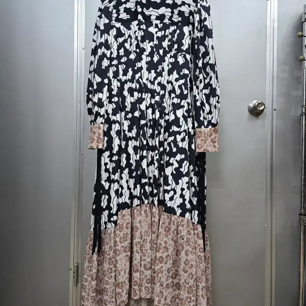 [BUNJANG] SJYP Pattern Long Dress / 한섬 SJYP 패턴 롱 원피스