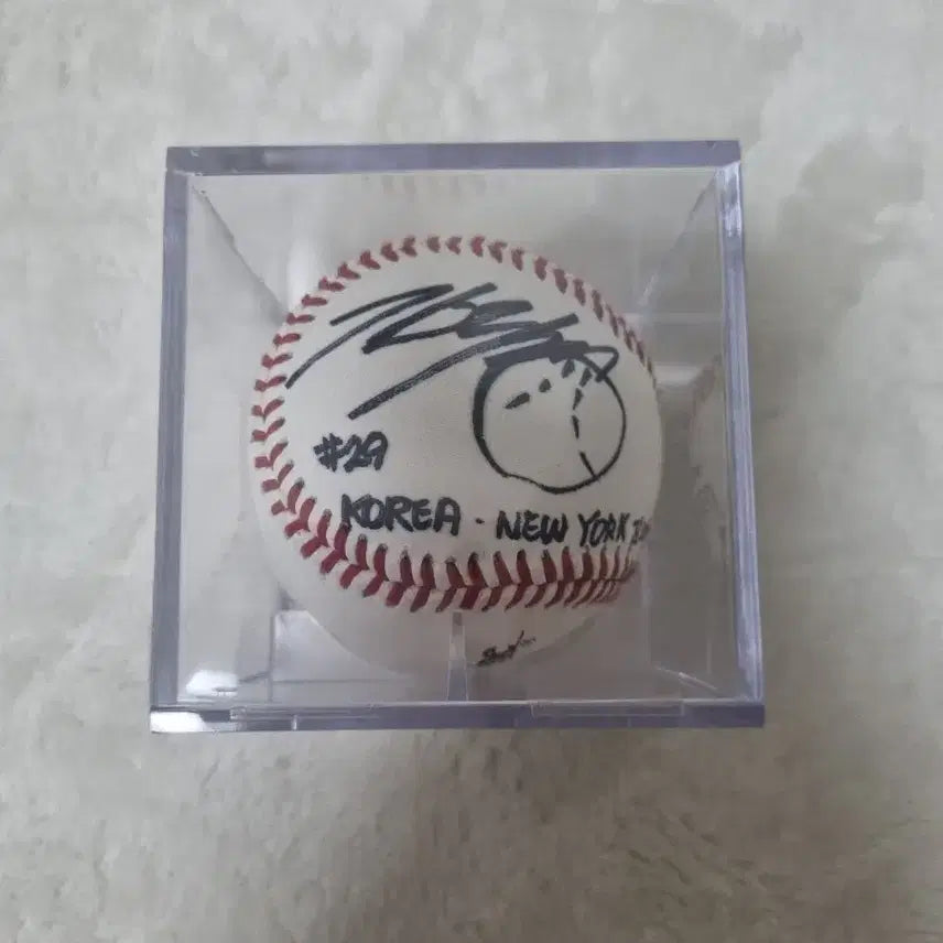 [BUNJANG] Kim Ra-kyung Autographed Baseball / 김라경 선수 친필 스페셜 문구및 그림 싸인볼