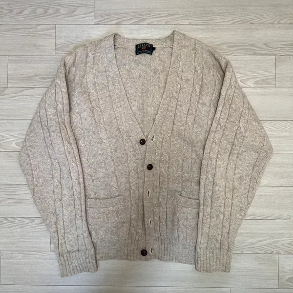[BUNJANG] Chaps Ralph Lauren Cable Knit Cardigan / Chaps 랄프로렌 케이블 가디건 [L]