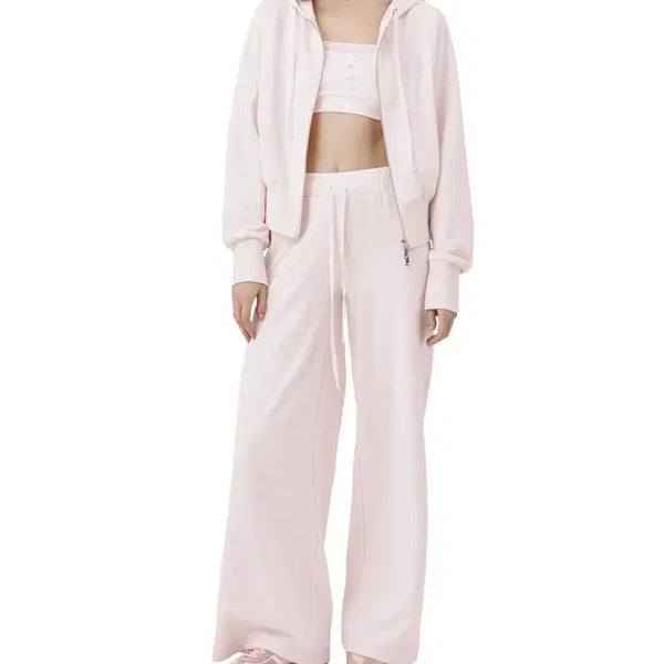 [BUNJANG] Klisier 25 Soft Hooded Zip-Up Pink / 클리시어 25 소프트 후드집업 핑크