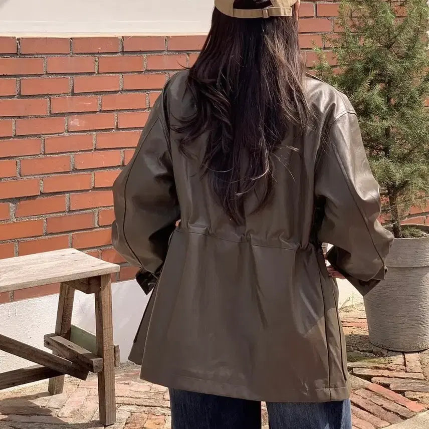 [BUNJANG] Flapper Leather Jacket / 플랫퍼 레더자켓