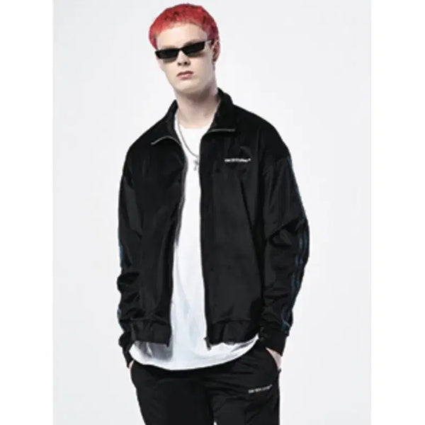 [BUNJANG] SHETHISCOMMA Velour Track Top Zip-up L / SHETHISCOMMA 집업