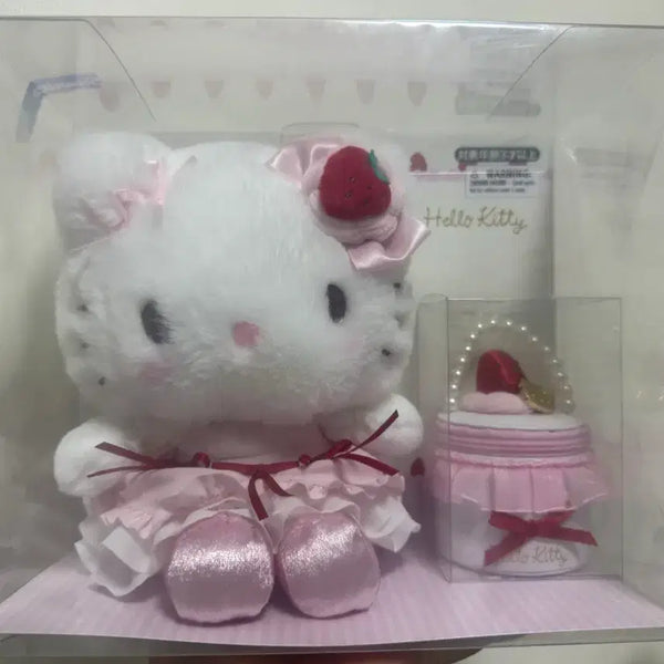 [BUNJANG] Hello Kitty Shortcake 2 Plush & Keychain Set / 핼로키티 쇼트케이크2 누이,키링