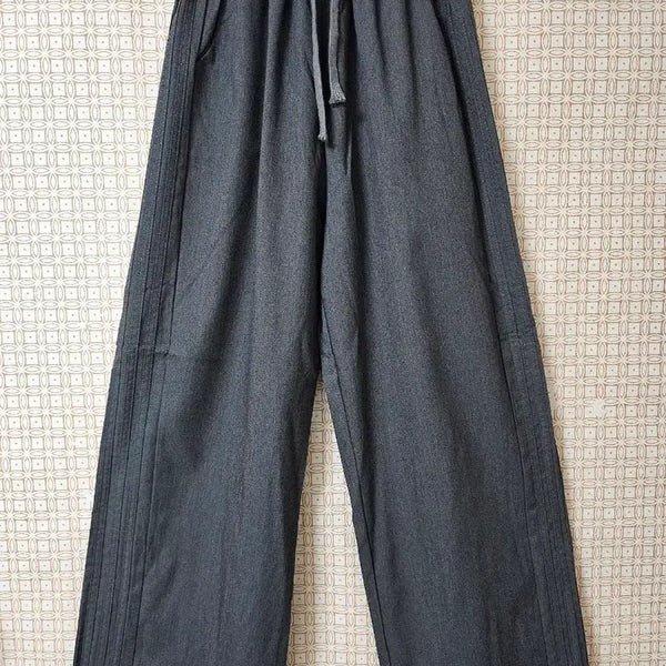 [BUNJANG] Comfortable Stylish Wide Cotton Pants / 와이드 팬츠