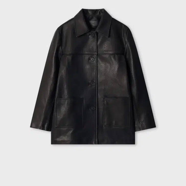 [BUNJANG] Ore 90s Mood Lambskin Leather Jacket Black / Ore 90s Mood Lambskin Jacket Black 오어 가죽 자켓