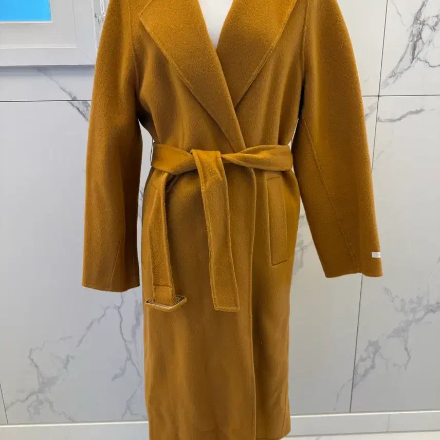 [BUNJANG] It MICHAA Tangerine Long Coat / 잇미샤 귤색 롱코트