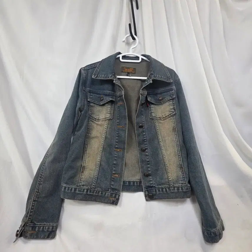 [BUNJANG] Vintage Washed Denim Jacket / 빈티지 워싱여성 데님 자켓95