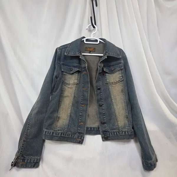 [BUNJANG] Vintage Washed Denim Jacket / 빈티지 워싱여성 데님 자켓95