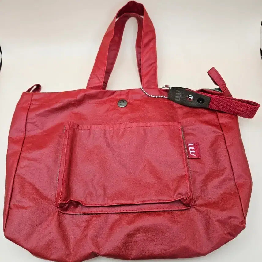 [BUNJANG] Recycled Mini Red Tote Bag / 리사이클 미니 레드 토트백
