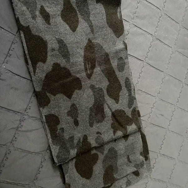 [BUNJANG] BAPE Camo Pattern Muffler Gray / 베이프 카모 패턴 머플러 그레이