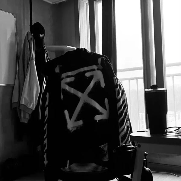 [BUNJANG] Off-White Arrow Hooded Zip-Up Jacket / 오프화이트 애로우 후드집업