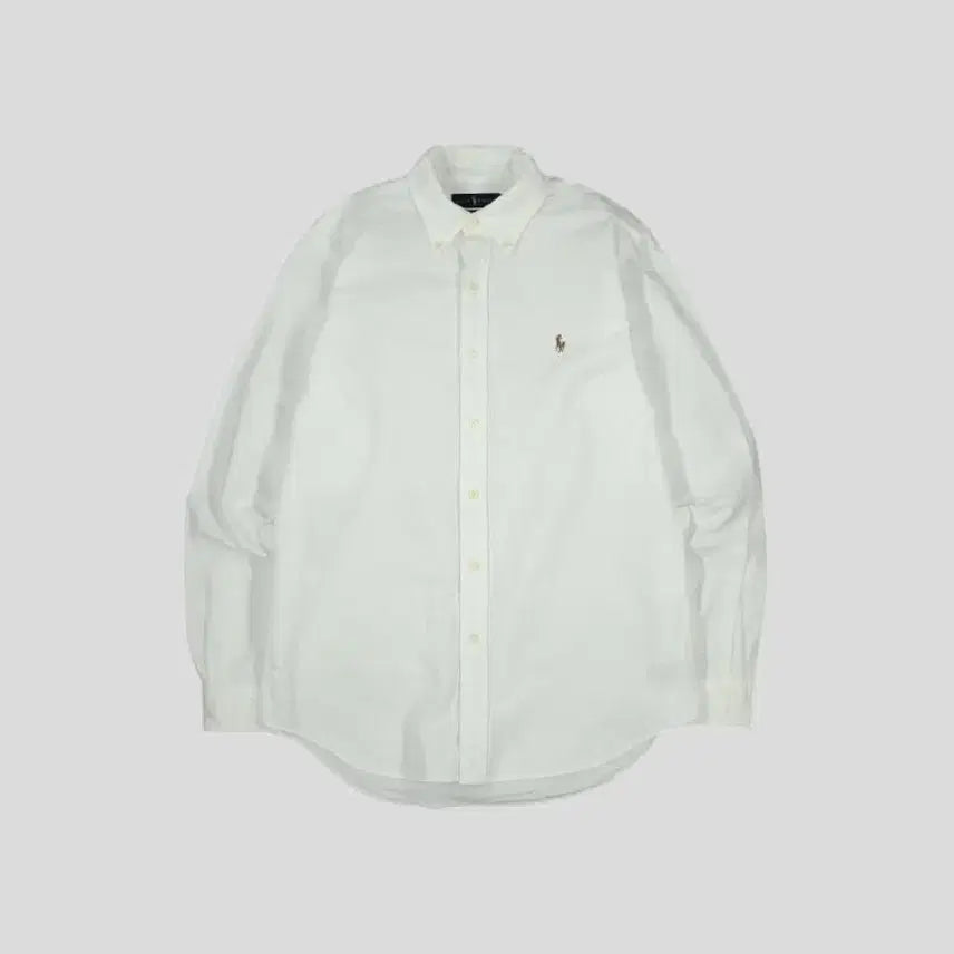 [BUNJANG] Polo Ralph Lauren White Multi Pony Button-Down Classic Fit Cotton Oxford Shirt L / 폴로랄프로렌 화이트 멀티포니 버튼다운 클래식핏 코튼 옥스포드 남방 셔츠 L