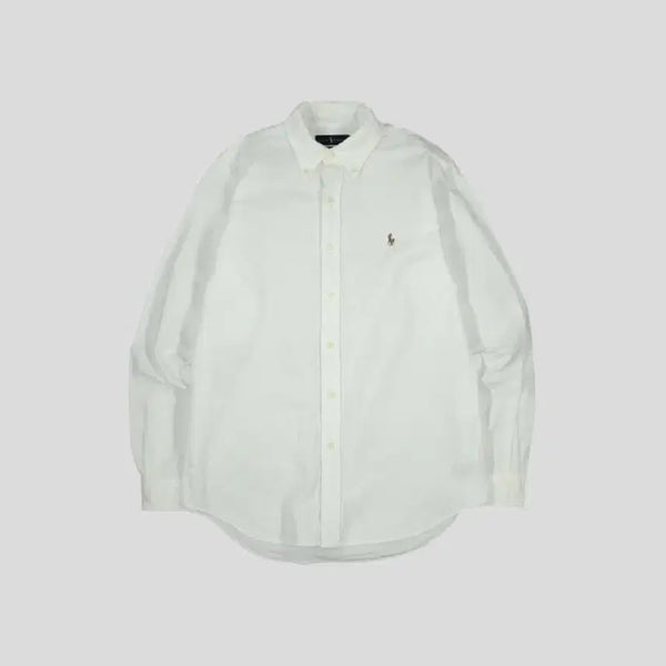 [BUNJANG] Polo Ralph Lauren White Multi Pony Button-Down Classic Fit Cotton Oxford Shirt L / 폴로랄프로렌 화이트 멀티포니 버튼다운 클래식핏 코튼 옥스포드 남방 셔츠 L