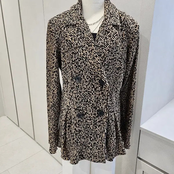 [BUNJANG] Velvet Pleated Ribbed Jacket One Size / 벨벳 플리츠골지 자켓 프리~66사이즈
