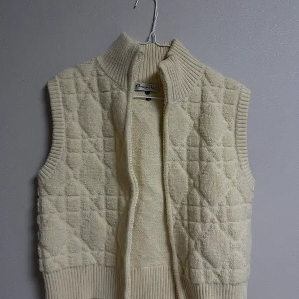 [BUNJANG] Christian Knit Vest Ivory / 크리스찬 니트 조끼 아이보리 상태최상 / 오늘만 판매