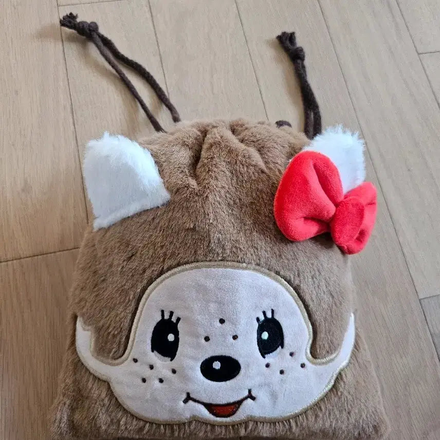 [BUNJANG] Monchhichi Drawstring Pouch / 몬치치 복조리 파우치