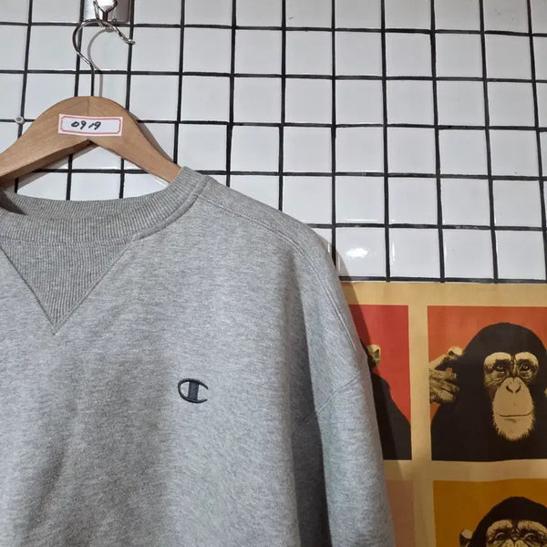 [BUNJANG] Champion Sweatshirt Grey / 챔피온 맨투맨 그레이   0919