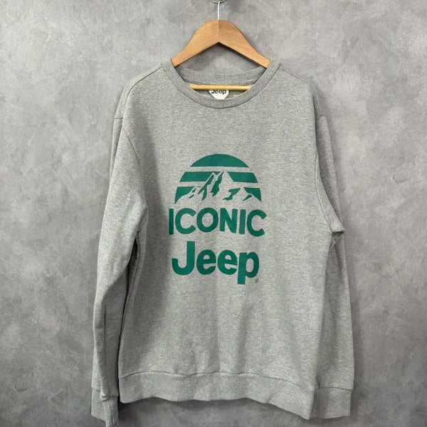 [BUNJANG] Jeep Sweatshirt Grey M / 지프 맨투맨 그레이 M