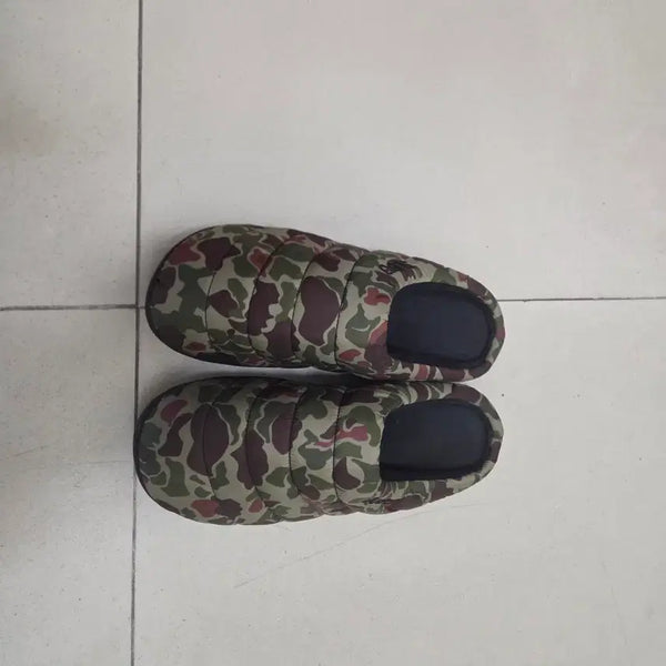 [BUNJANG] SUBU Camouflage Padded Slippers / SUBU 방한 패딩 슬리퍼