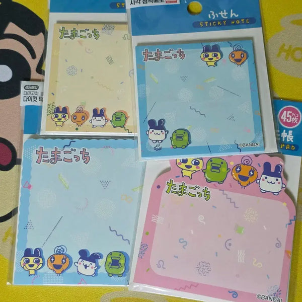 [BUNJANG] Daiso Tamagotchi Sticky Notes Bundle Set / 다이소 다마고치 떡메모지 점착메모 4종 일괄 판매