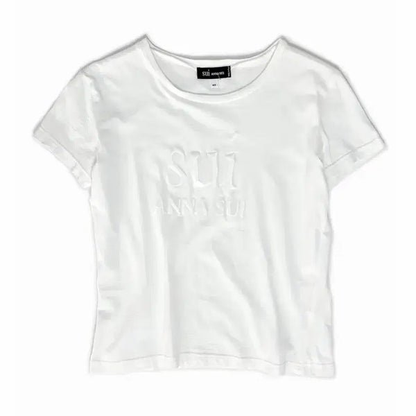 [BUNJANG] Anna Sui Logo Patch Short Sleeve T-Shirt / Anna Sui 안나수이 반팔티