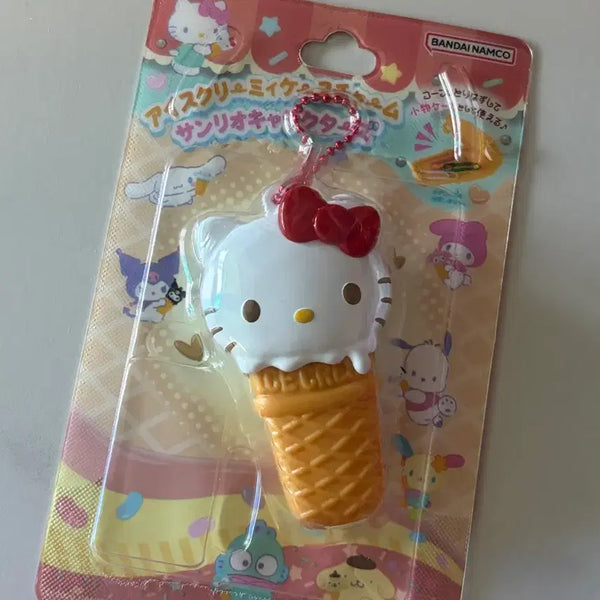 [BUNJANG] Sanrio Hello Kitty Ice Cream Case Keychain / 키티 아이스크림 케이스 키링