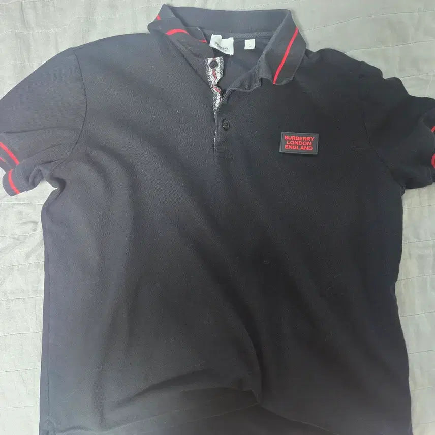 [BUNJANG] Burberry Polo Shirt Black / 버버리 카라티 블랙