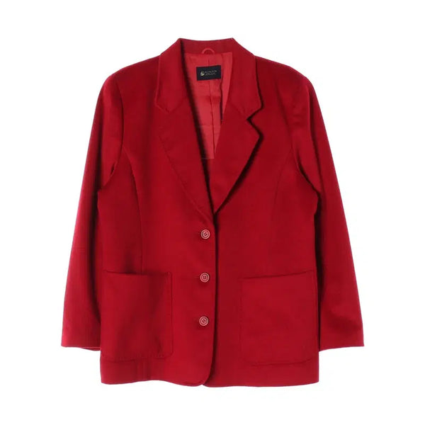 [BUNJANG] Cashmere Angora Blazer Jacket (Women's M) / [JPN] 캐시미어 앙고라 블레이저 자켓 (여성 M)