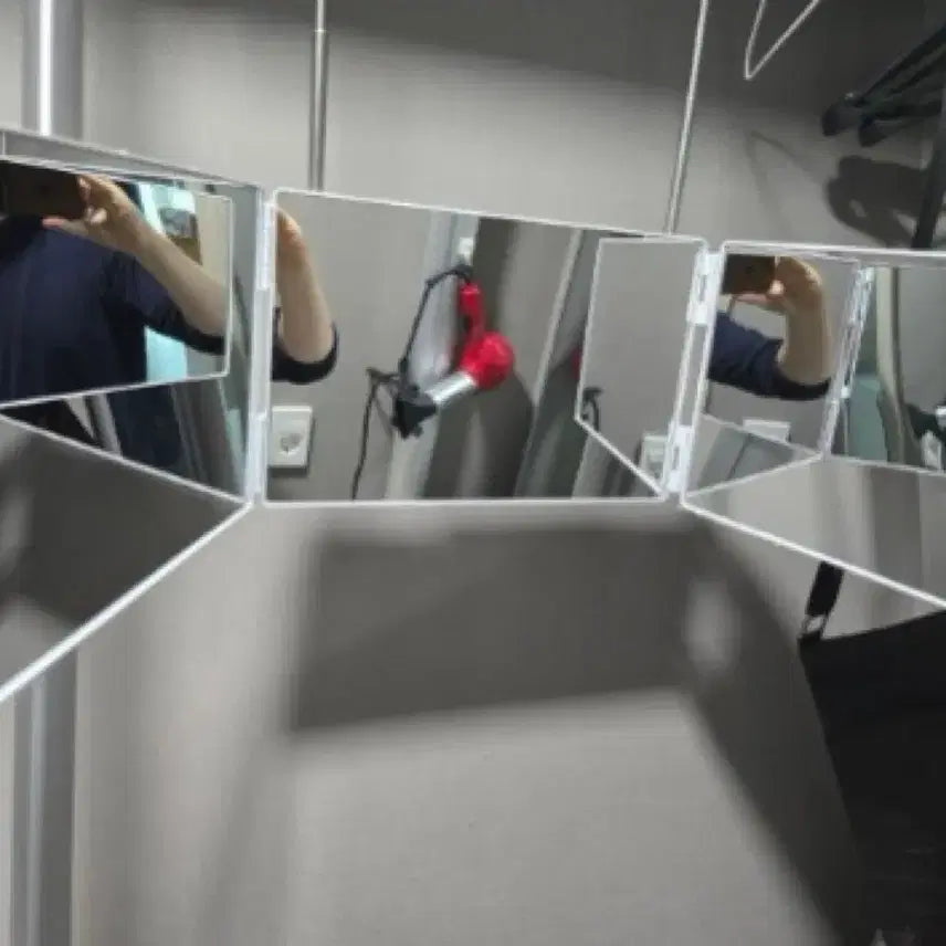 [BUNJANG] 3-Panel Folding Mirror for Self Hair Dyeing and Styling / 3단 접이식 거울 삼면경 셀프 미용 염색