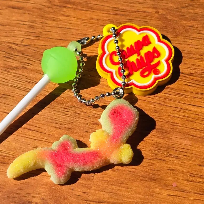 [BUNJANG] Chupa Chups Gecko Jelly Keychain / 츄파춥스 게코젤리 키링