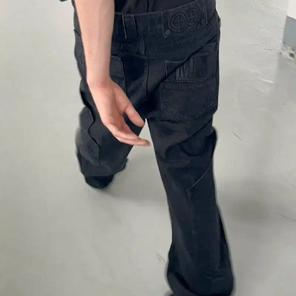 [BUNJANG] Plastic Product Calf Pants L Black / 플라스틱 프로덕트 칼프 팬츠 L