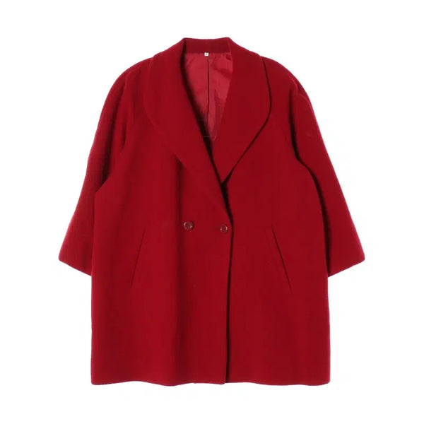 [BUNJANG] 100% Wool Coat (Women's Oversized Fit) / [JPN] 울 100% 코트 (여성 오버핏)