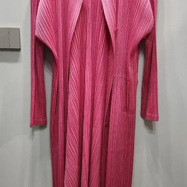 [BUNJANG] Pleats Please Long Cardigan / 플리츠 플리즈 롱가디건
