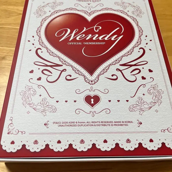 [BUNJANG] Wendy Official Membership Box (2026 Version) / 웬디 오피셜 멤버십 박스