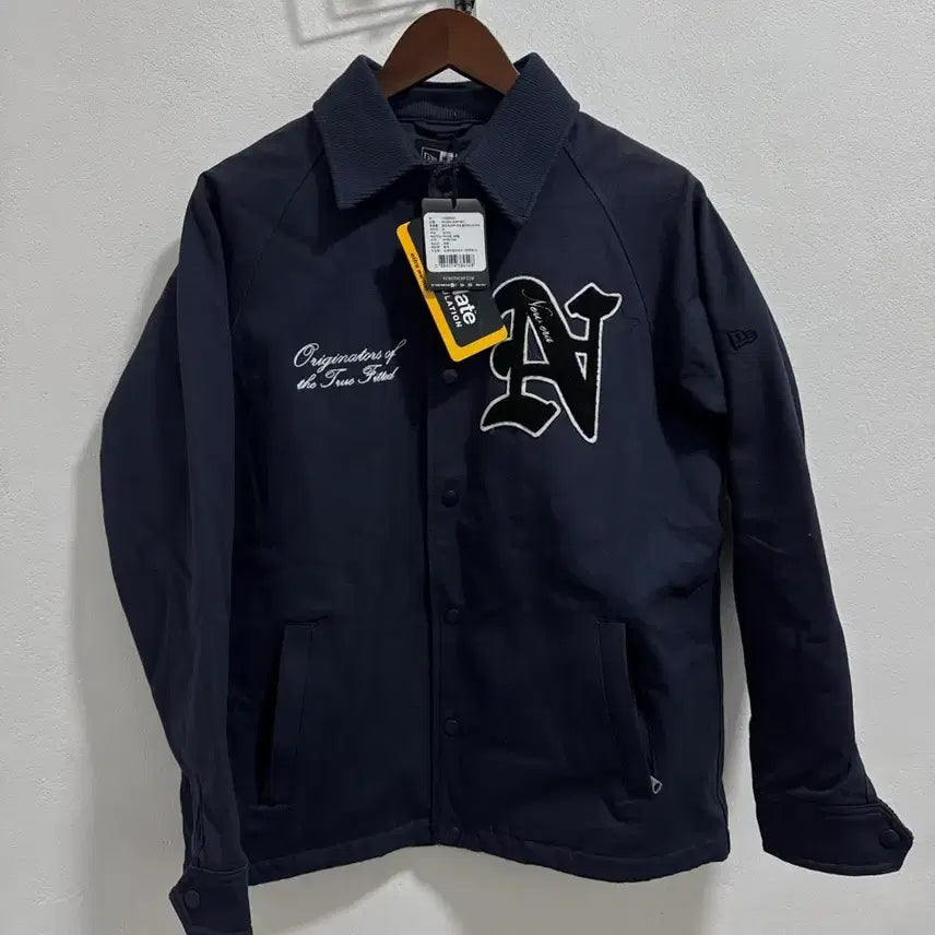 [BUNJANG] New Era Quilted Blouson Jacket Navy M / 뉴에라 누빔 블루종 자켓 m