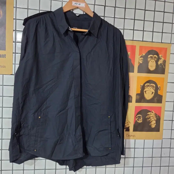 [BUNJANG] System Black Basic Shirt / 시스템 블랙 기본 셔츠 0919