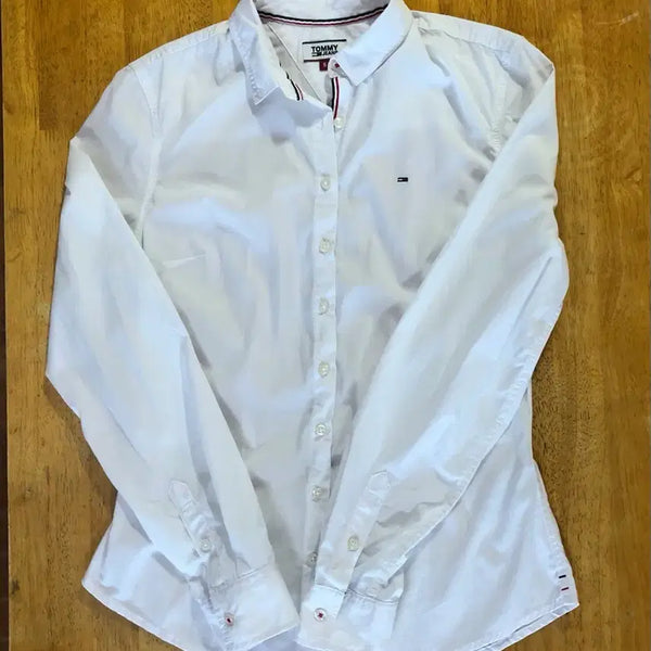 [BUNJANG] Tommy Jeans White Shirt Small / 타미진스 화이트 셔츠 s