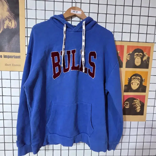 [BUNJANG] Chicago Bulls Blue Hoodie / 시카고 불스 후드티 블루 0919