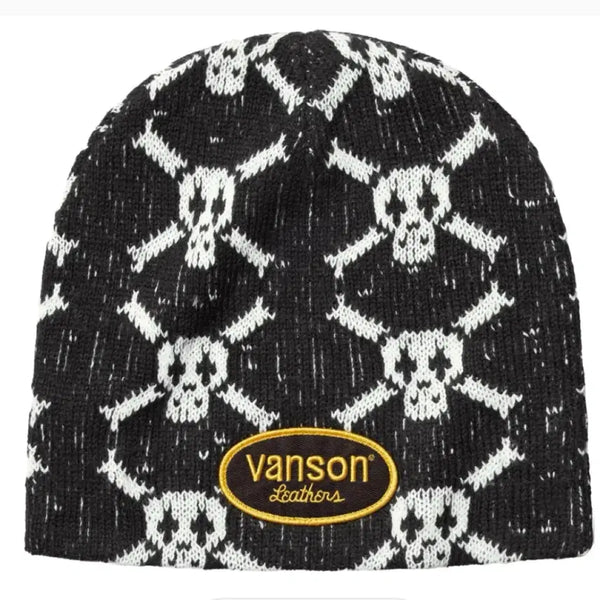 [BUNJANG] Supreme x Vanson Leathers Skull Beanie Black / 슈프림 밴슨 레더스 스컬 비니 블랙 26FW 새상품