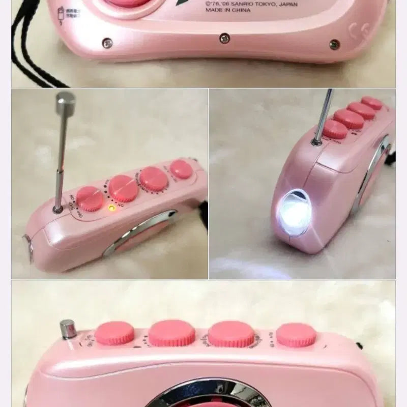 [BUNJANG] Sanrio Hello Kitty Bundle Set: Dynamo Radio Light & Flashlight / 일괄두개고전키티라디오라이트키티손전등