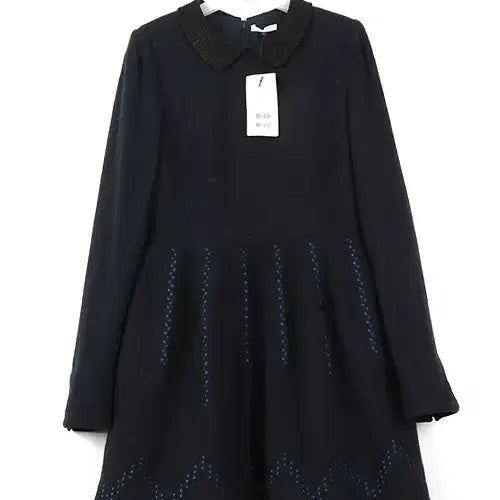 [BUNJANG] THYREN Embroidered Collar Dress Black / [새상품] THYREN 자수원피스(M) 블랙 카라 자수 원피스