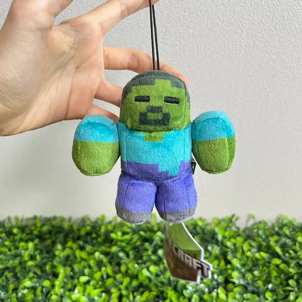 [BUNJANG] Minecraft Zombie Keychain Plush Doll / 좀비 키링 인형 마인크래프트 마크