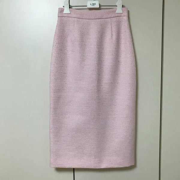 [BUNJANG] NOTED Tweed Pink Skirt / 새) NOTED 트위드 핑크 스커트